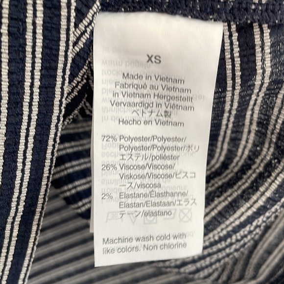 MADEWELL TEXTURE & THREAD STRIPED PEASANT TOP - Picture 6 of 7